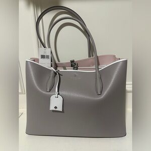 Kate Spade Eva Large Tote – Warm Taupe Softpebble Leather – NWT – MSRP $449